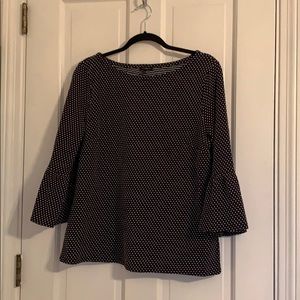 Talbots Peplum Sleeve Blouse